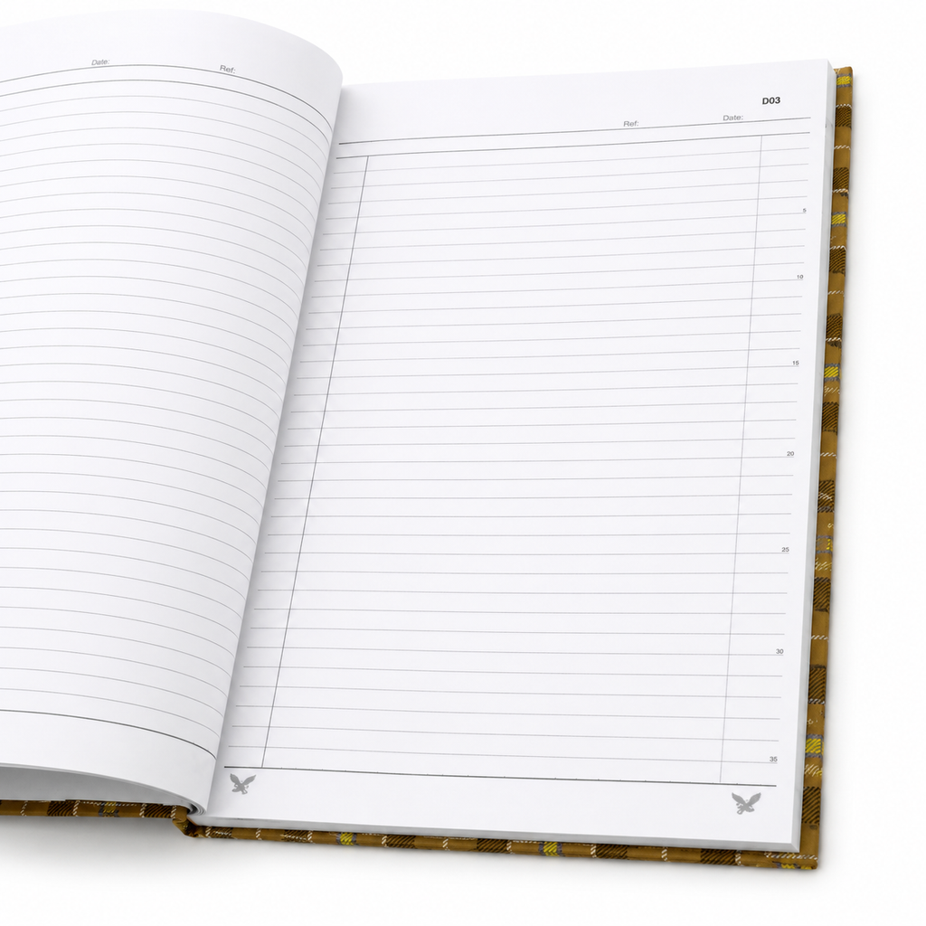 Uni F4 Hard Cover Foolscap Book / Buku Log Panjang Kulit Tebal