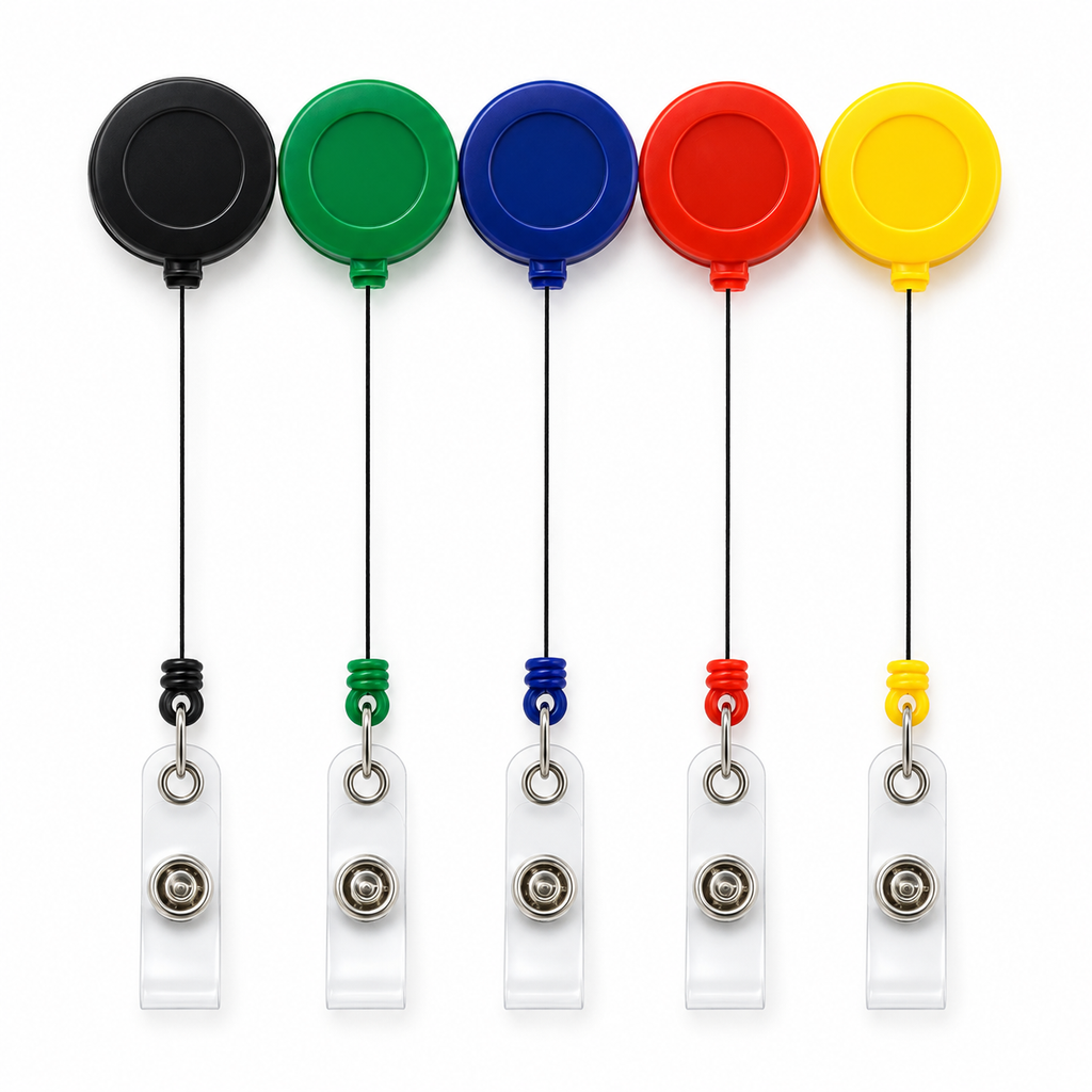 Transparent Retractable ID Clip Reel Yoyo Badge ID Card Holder Clip (BAC528)