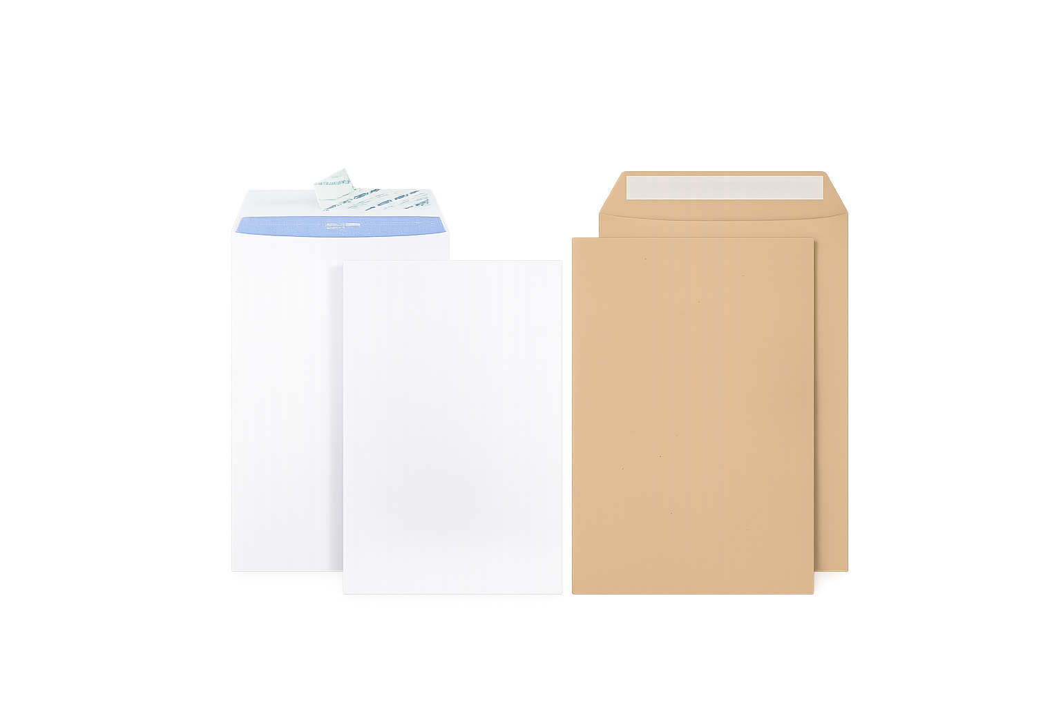 F4 White / Brown Envelope Without Window 9" x 14" 10pcs