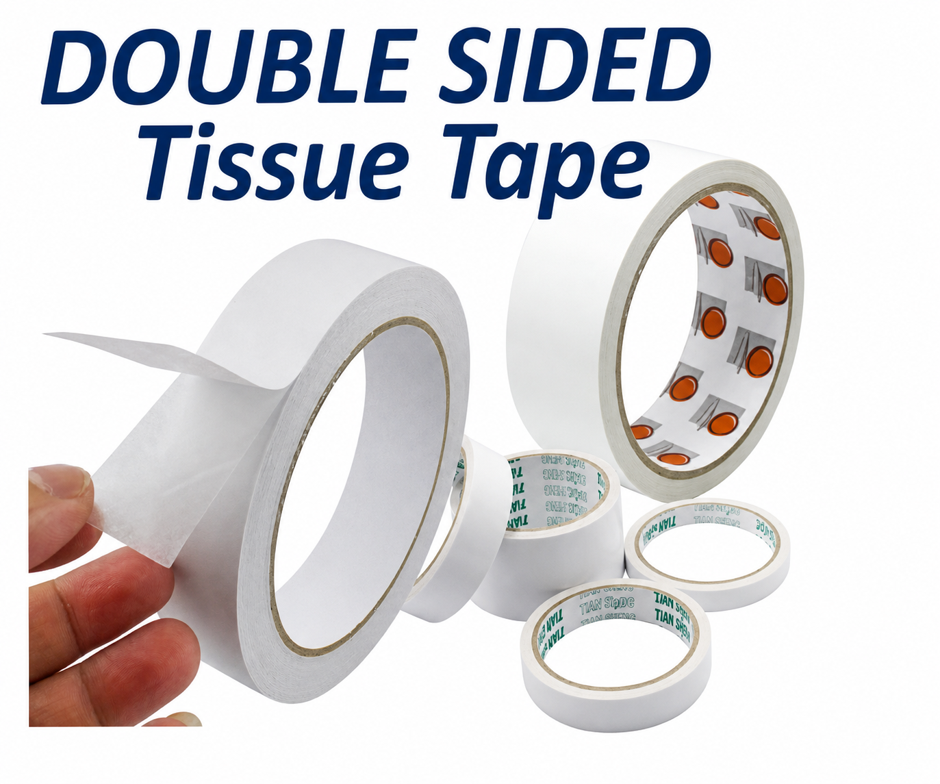 Double Sided Tissue Tape 6mm/ 12mm / 18mm / 24mm X 10Y