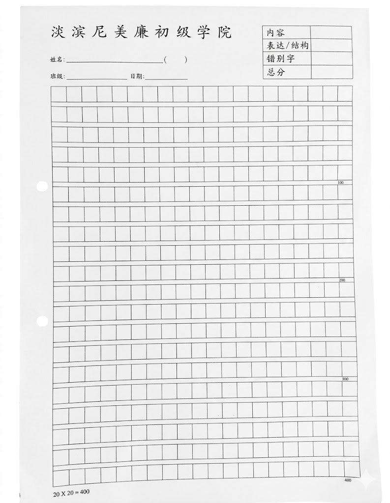 *Clearance*高级文稿纸 Chinese Composition Pad