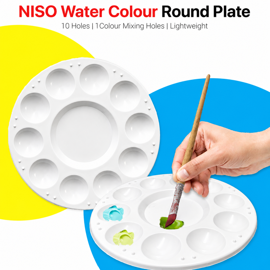 NISO Round Water Colour Palette Painting Plate PAL-909