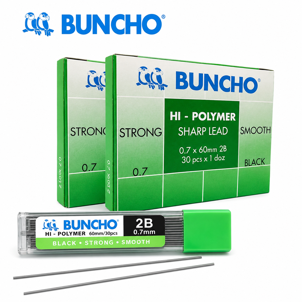 Buncho 0.7 2B Pencil Lead Hi-Polymer 0.7mm