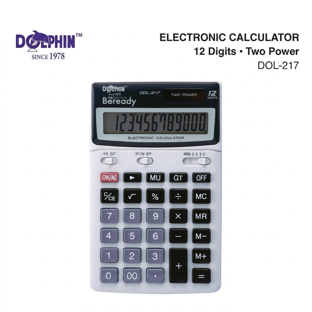 DOLPHIN ELECTRONIC CALCULATOR DOL-217