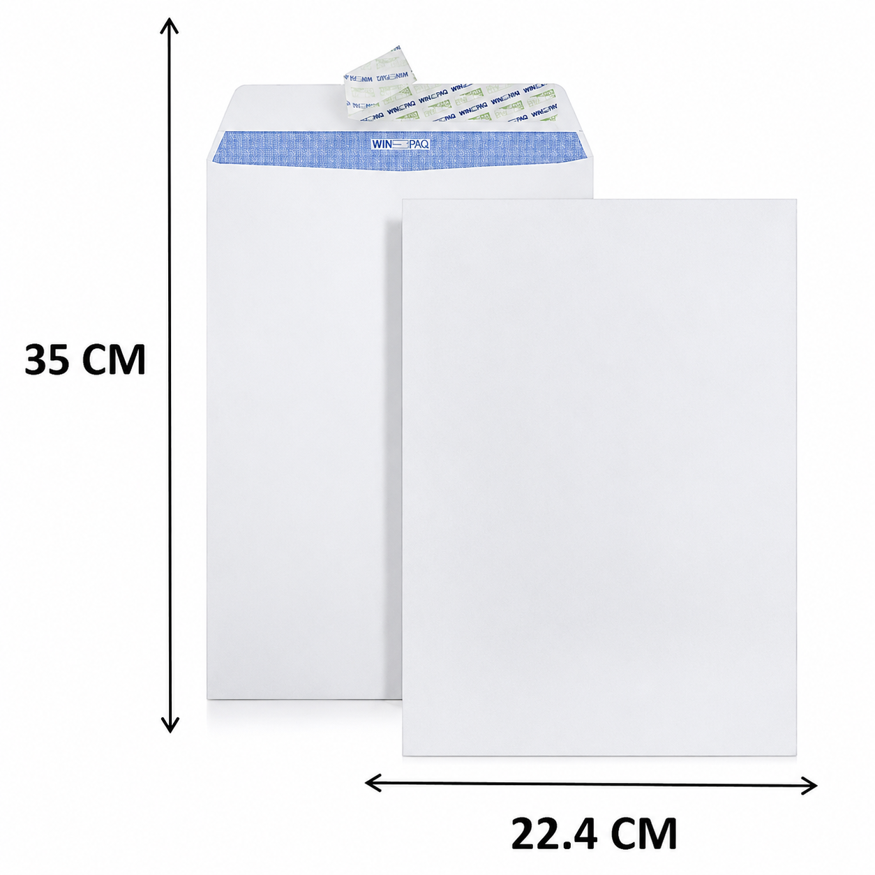 F4 White / Brown Envelope Without Window 9" x 14" 10pcs