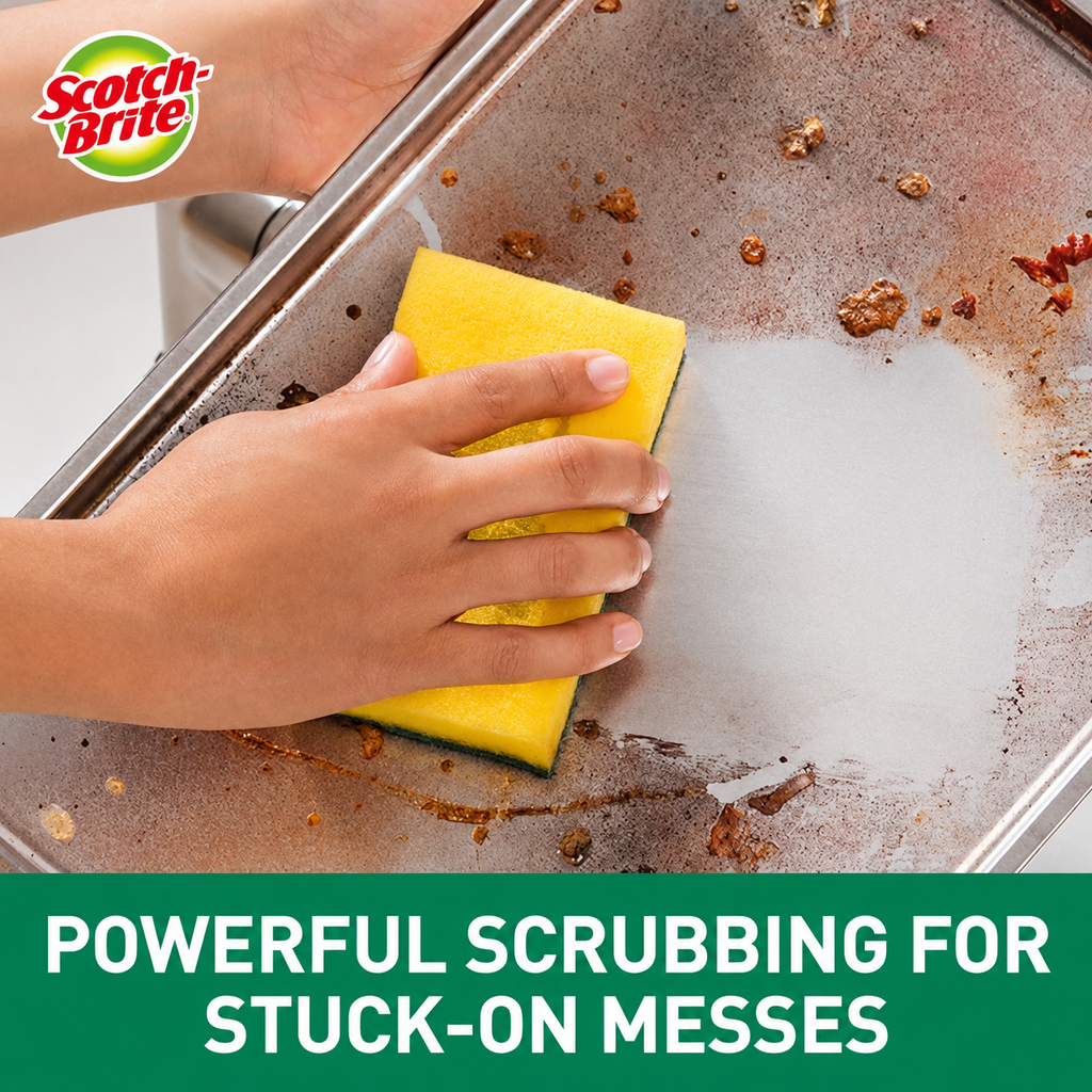 3M SCOTCH-BRITE Thailand Scouring Pad + Sponge Scrub Sponge