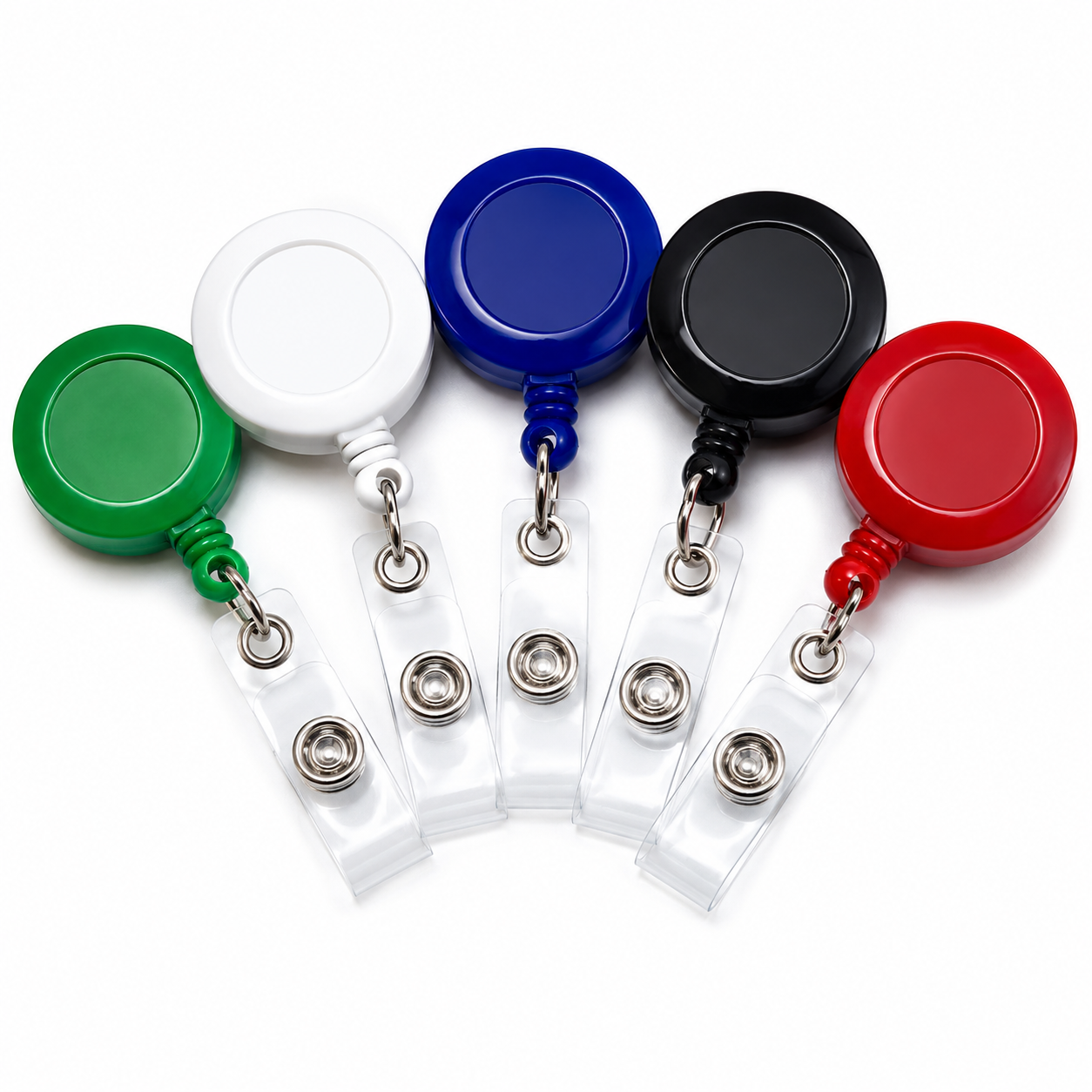 Transparent Retractable ID Clip Reel Yoyo Badge ID Card Holder Clip (BAC528)