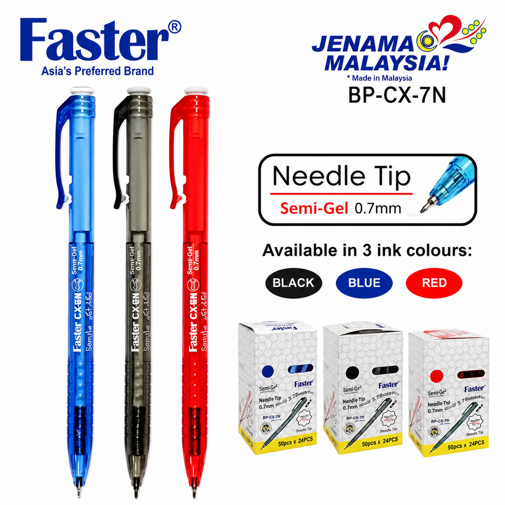 Faster CX5N/ CX7N Retractable Ball Pen (0.5/ 0.7)