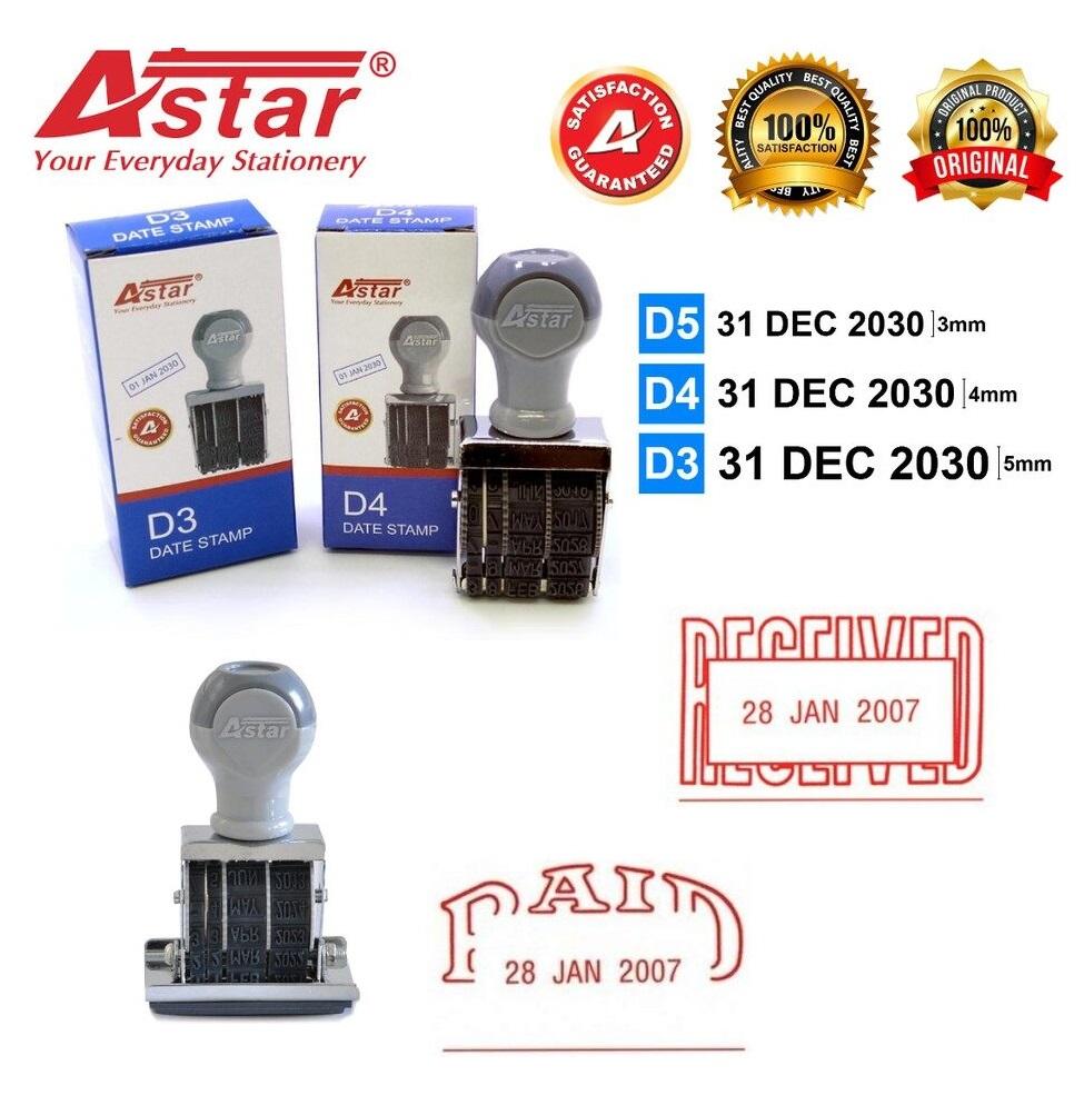 Date Stamp/ Date Chop/ Cop Tarikh D3/D4/D5