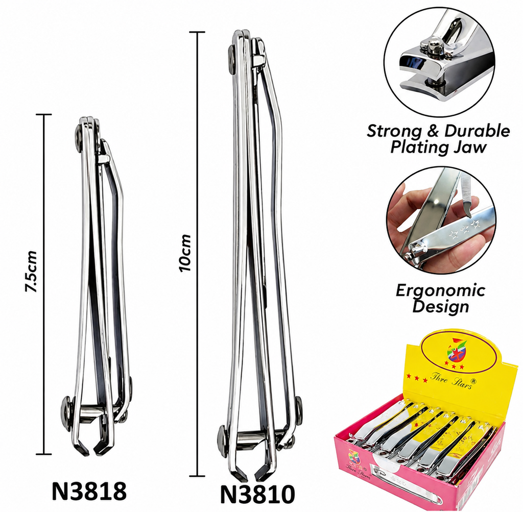 Three Stars Large Nail Clipper N3810/ N3818