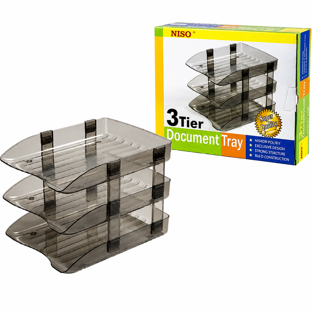 Astar & Niso Document Tray 3 Layer 3 Tier File Desk Organizer Rack