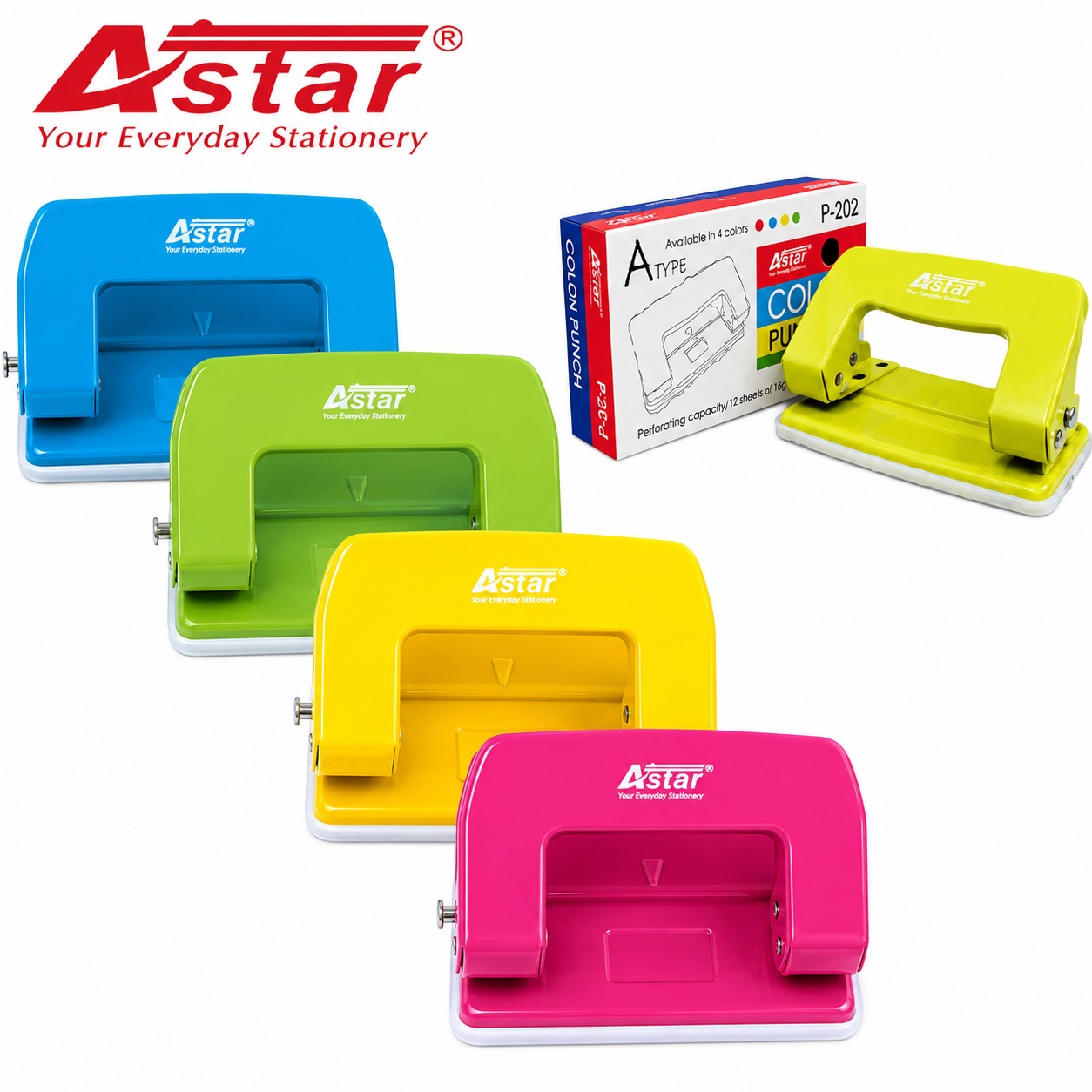 Astar Paper Puncher 2 Holes Punch P202