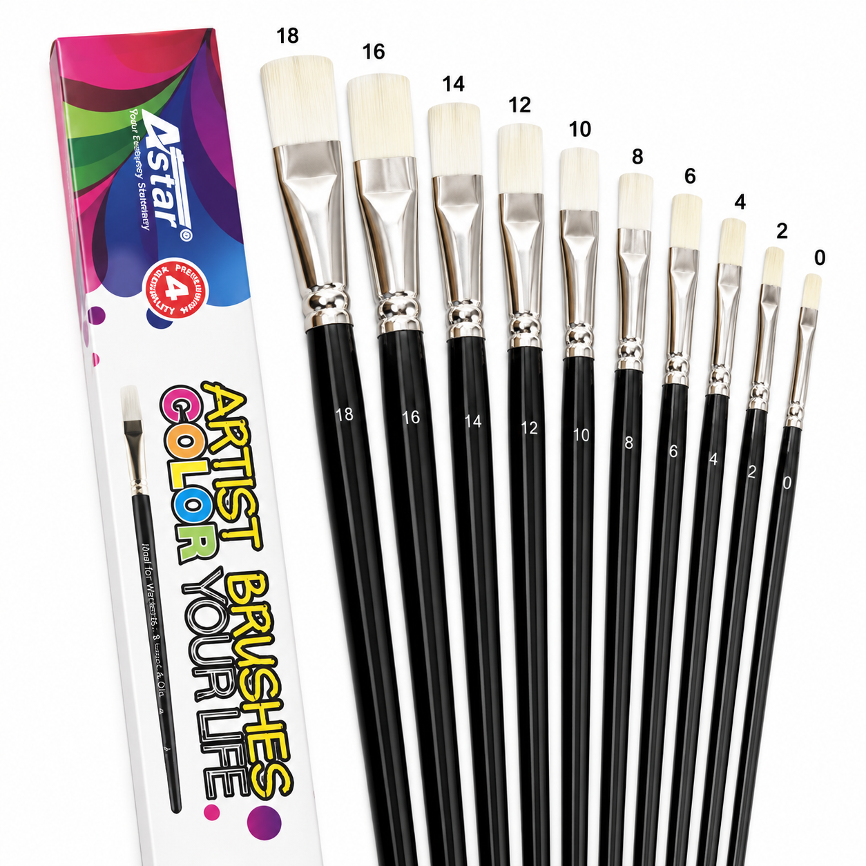[ All Sizes] Astar 578 Nylon Artist Brush / Berus Lukisan / Berus Nylon