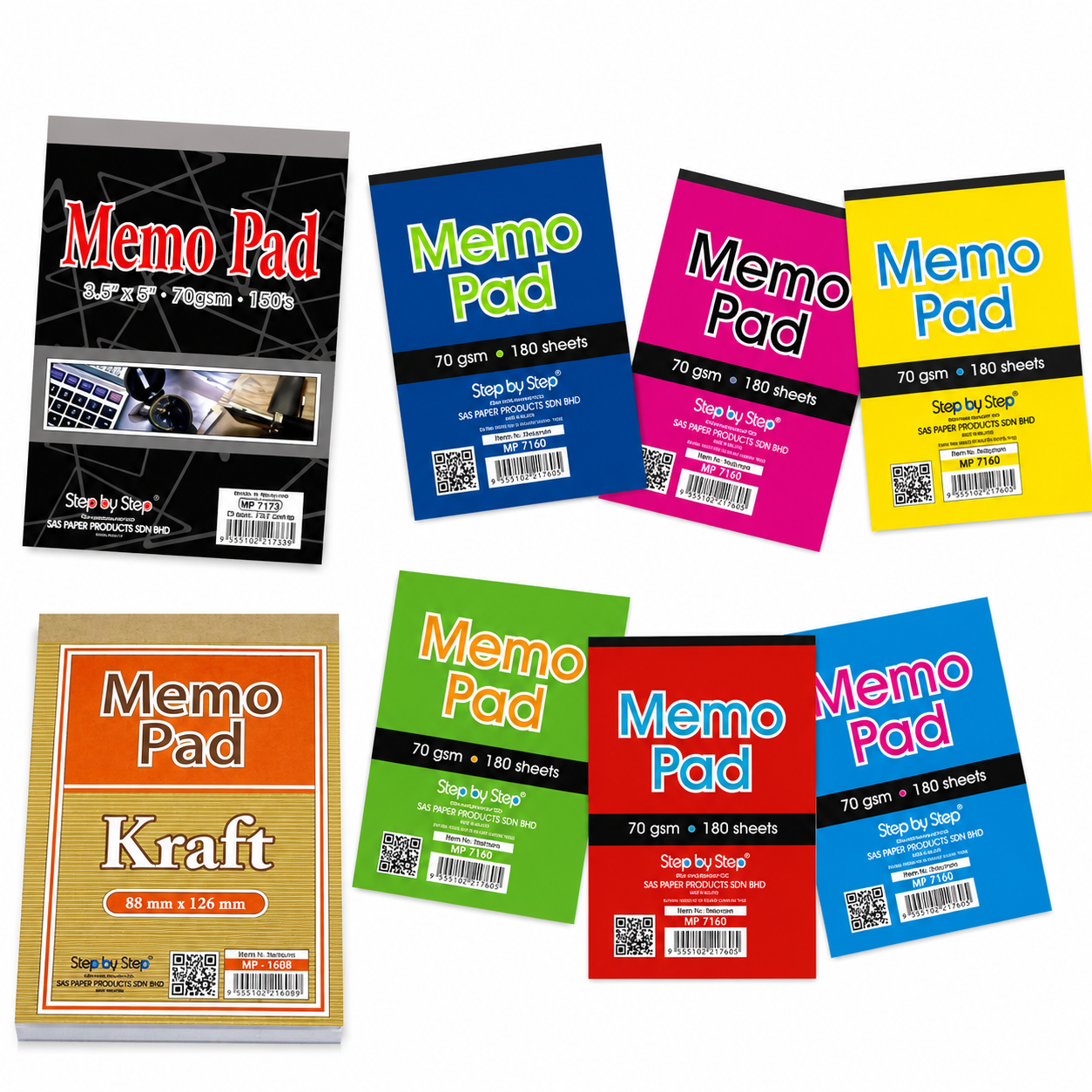 SBS Memo Pad Kraft  MP7150/ MP7180/ MP1688