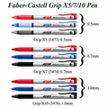 Faber Castell Grip X Ball Pen X5 (0.5mm) X7 (0.7mm) X10 (1.0mm)