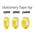 Stationery Tape 12mm / 18mm / 24mm x 15y