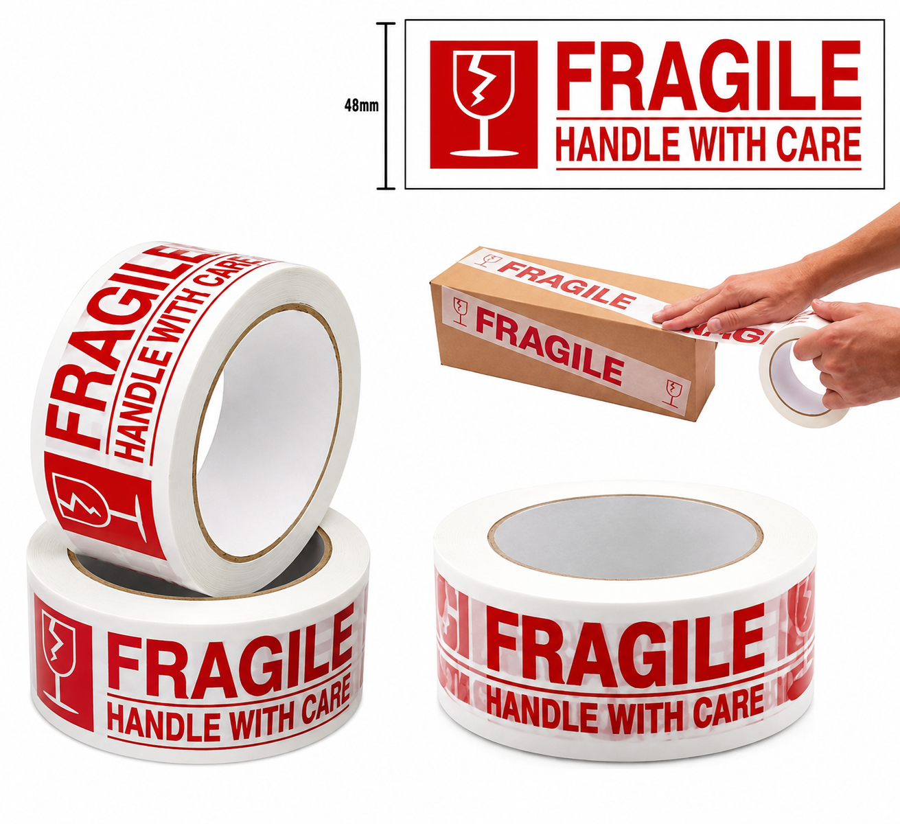 Fragile OPP Packaging Tape 48mm x 50M