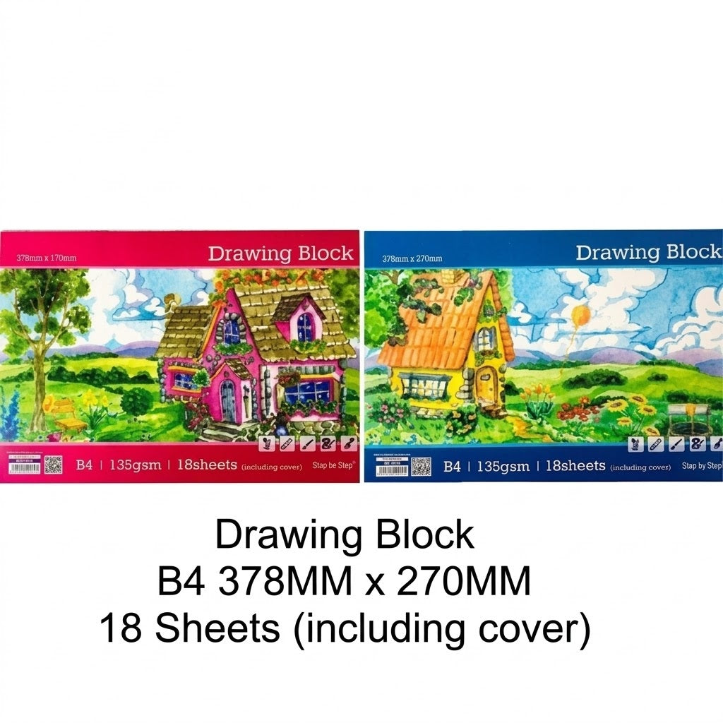 Step By Step B4 Drawing Block DB9924