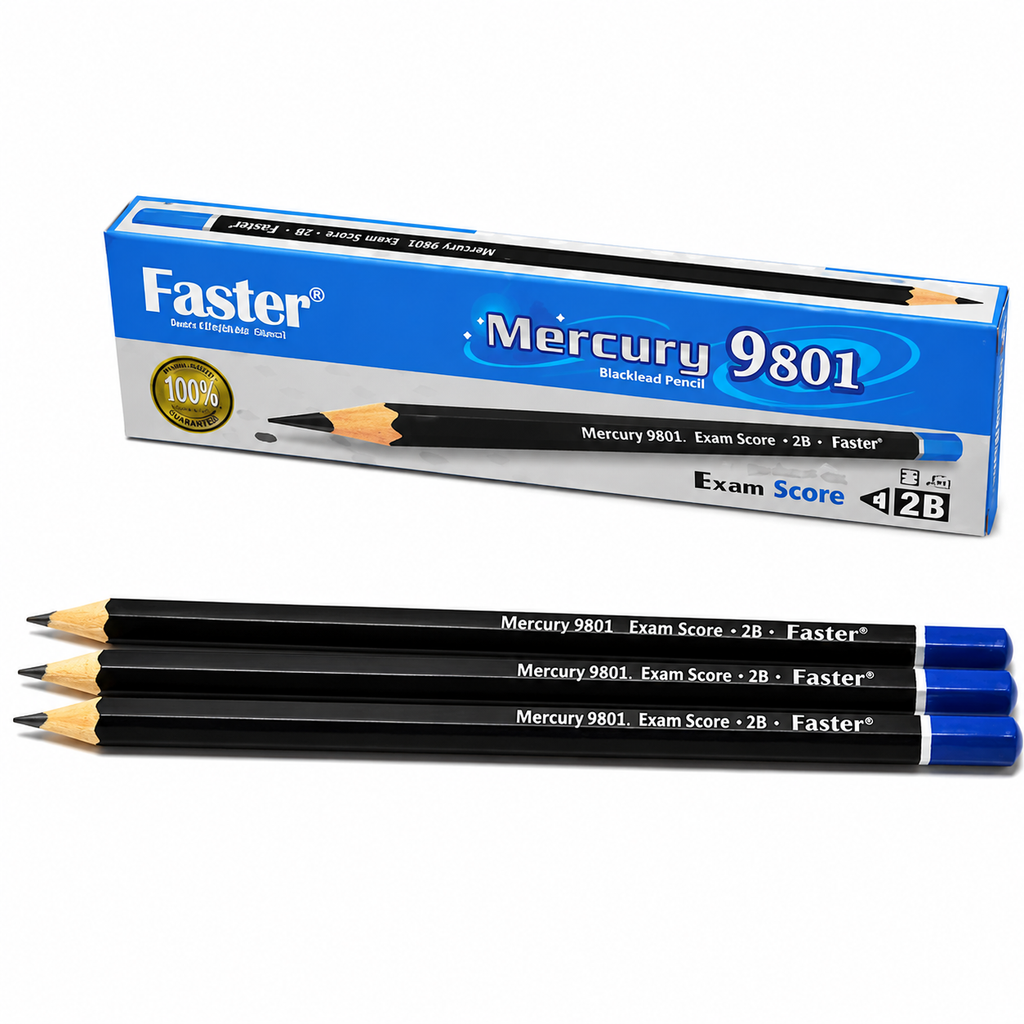 Faster Mercury 2B Pencils 9801