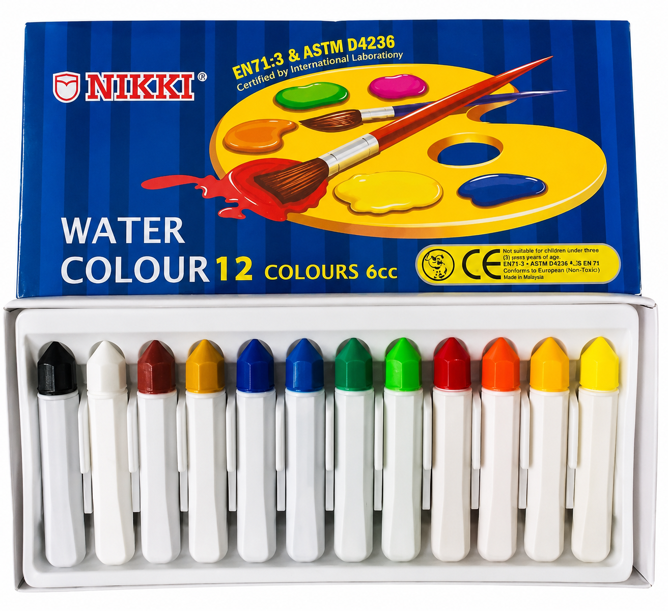 Nikki Water Colour Polar Water Colour (Air Warna) 6cc 12s WC-28112