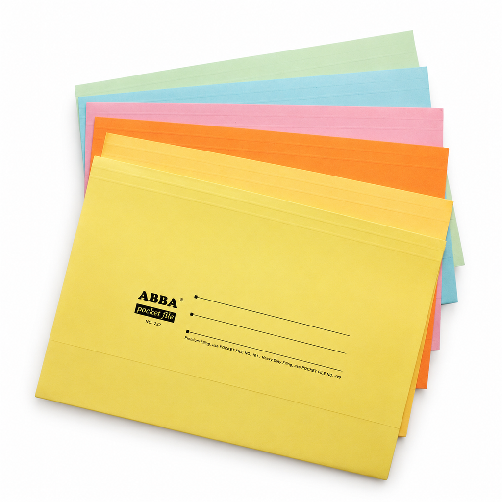 ABBA/LION Manila Card Pocket File