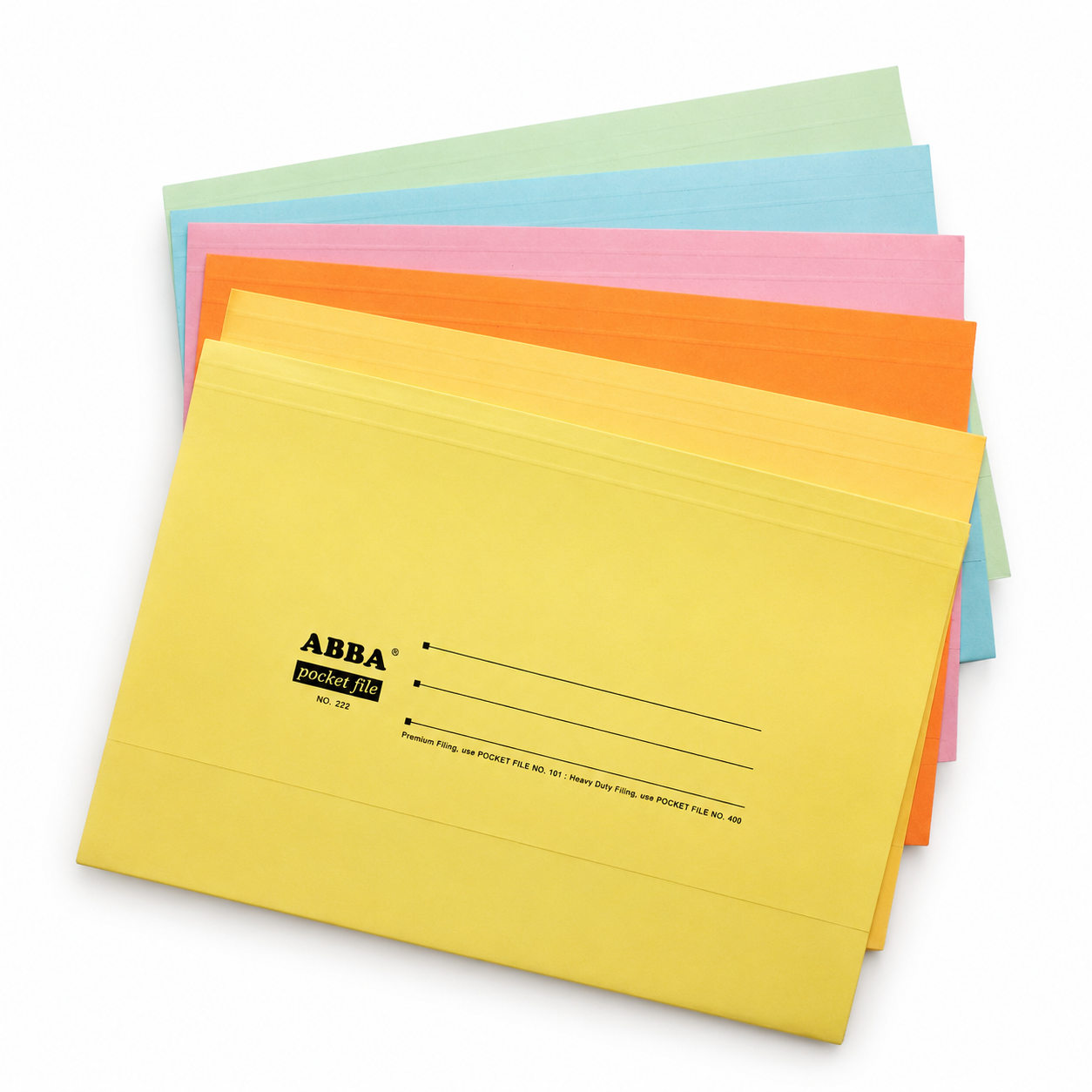 ABBA/LION Manila Card Pocket File