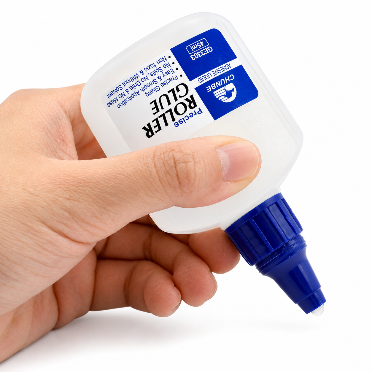 Chunbe Precise Roller Glue Adhesive Liquid 45ml with Nozzle Ball GE3303