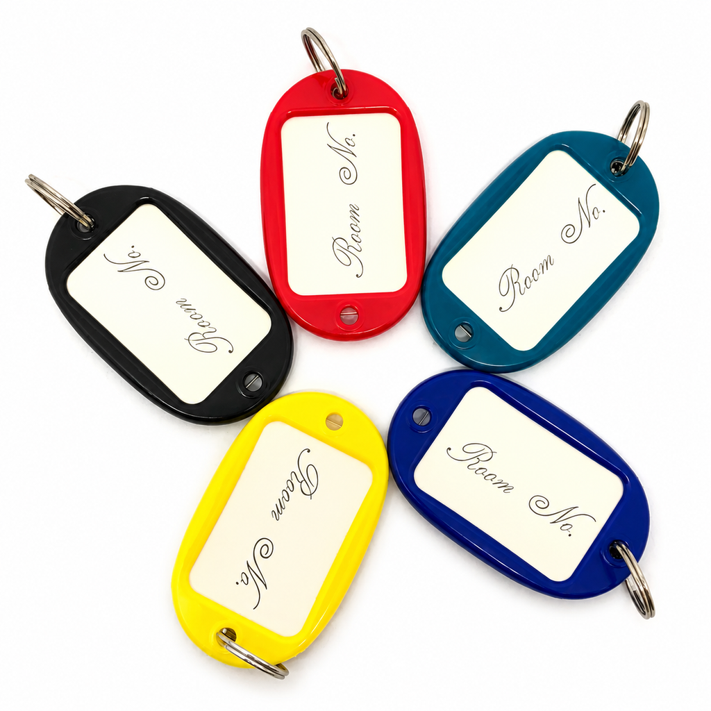 Astar Key Tag / Key Holder / Transparent Colour Key Chain With Ring Key