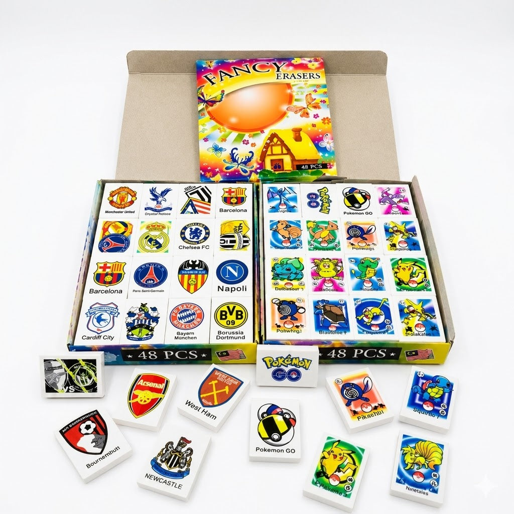 Fancy Erasers School Cartoon Student Fancy Eraser Pensil Pemadam Pokemon Eraser