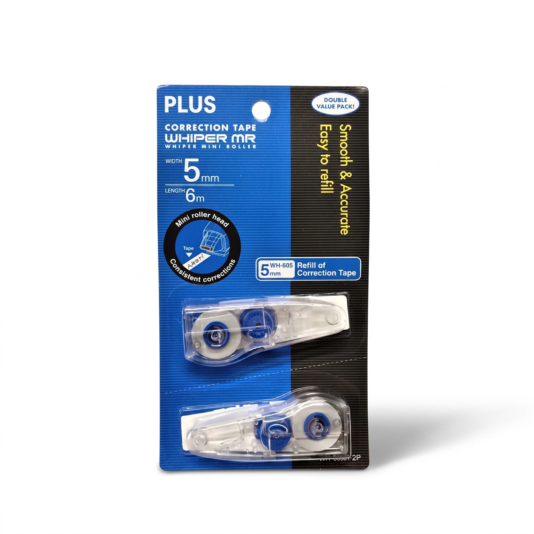 Plus Whiper Mr Correction Tape Refill 5MM x 6M 605R