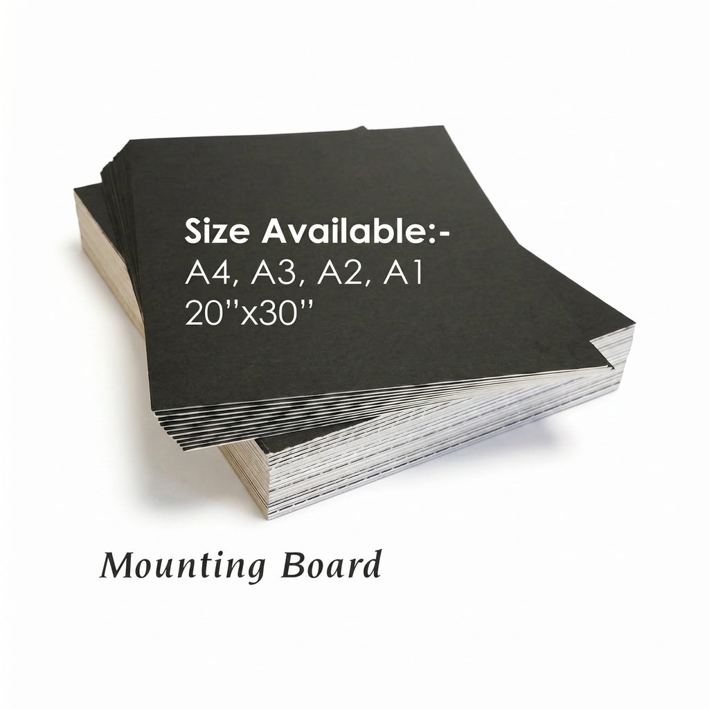 Mounting Board/ Board hitam/ Black card/ card hitam A1 /A2 /A3 /A4 /20 X 30CM