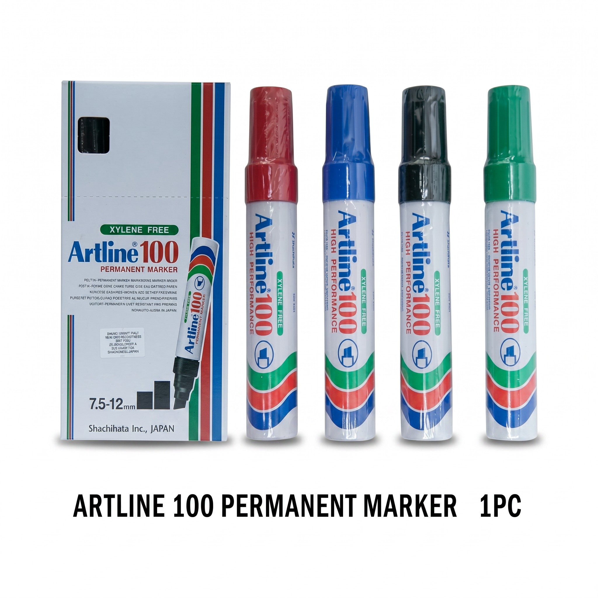 Artline 100 Permanent Marker Pen (Chisel Point) / Big Nib Marker Pen