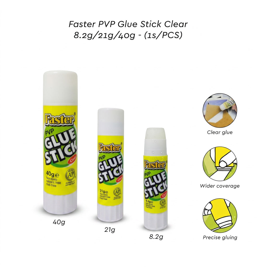 Faster PVP Glue Stick 8.2g/ 21g/ 40g