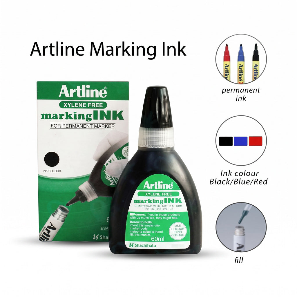 Artline Permanent Marker Refill Ink 60ml 1Pcs