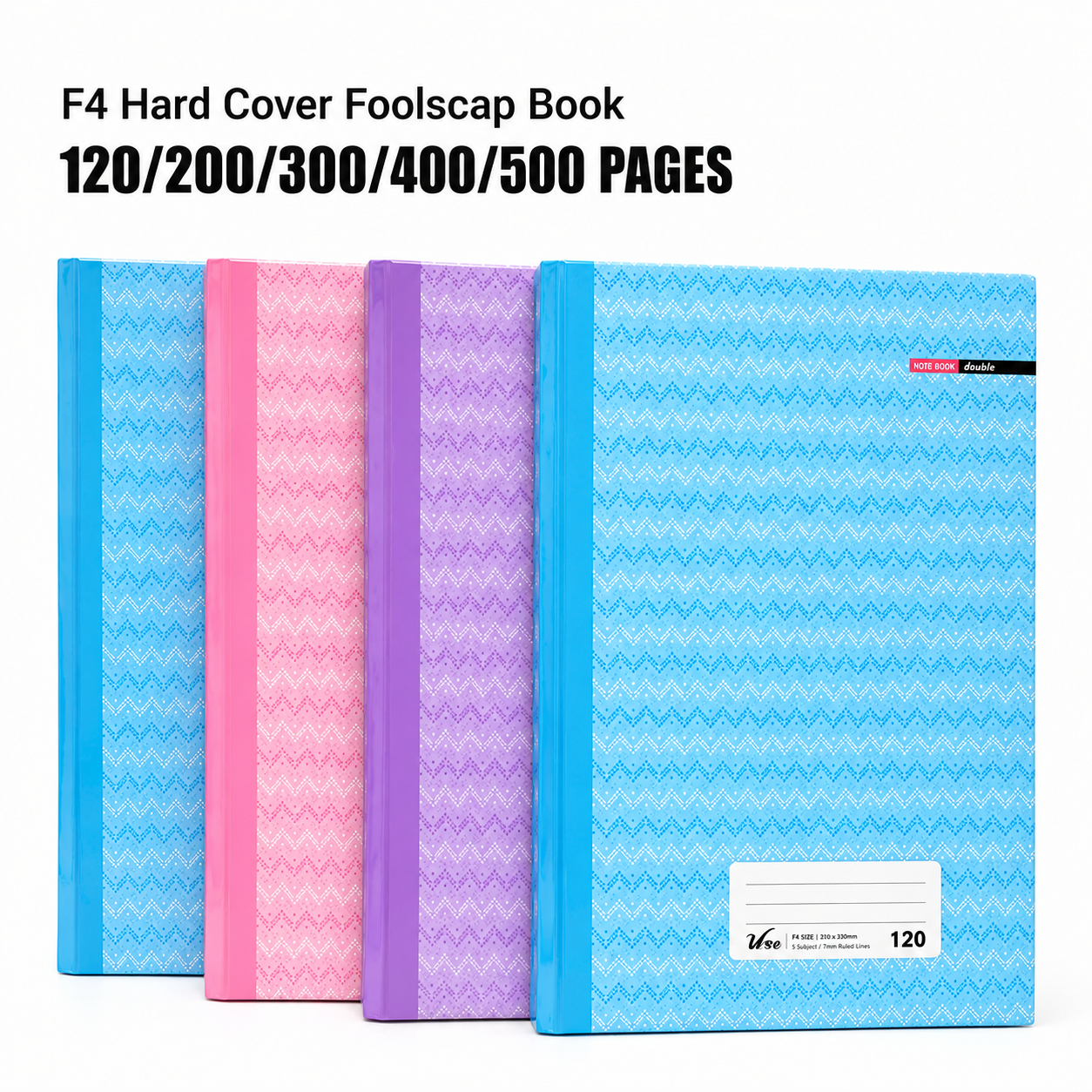 Uni F4 Hard Cover Foolscap Book / Buku Log Panjang Kulit Tebal