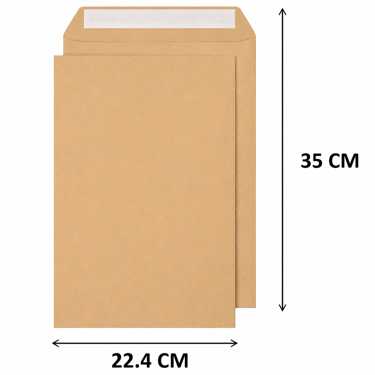 F4 White / Brown Envelope Without Window 9" x 14" 10pcs