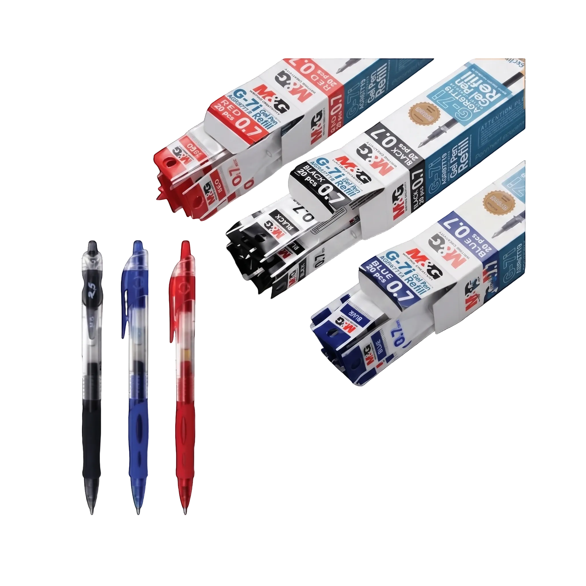 M&G Retractable R3/R5 Gel Pen 0.5/0.7mm AGP02372 / Refill 0.5/0.7