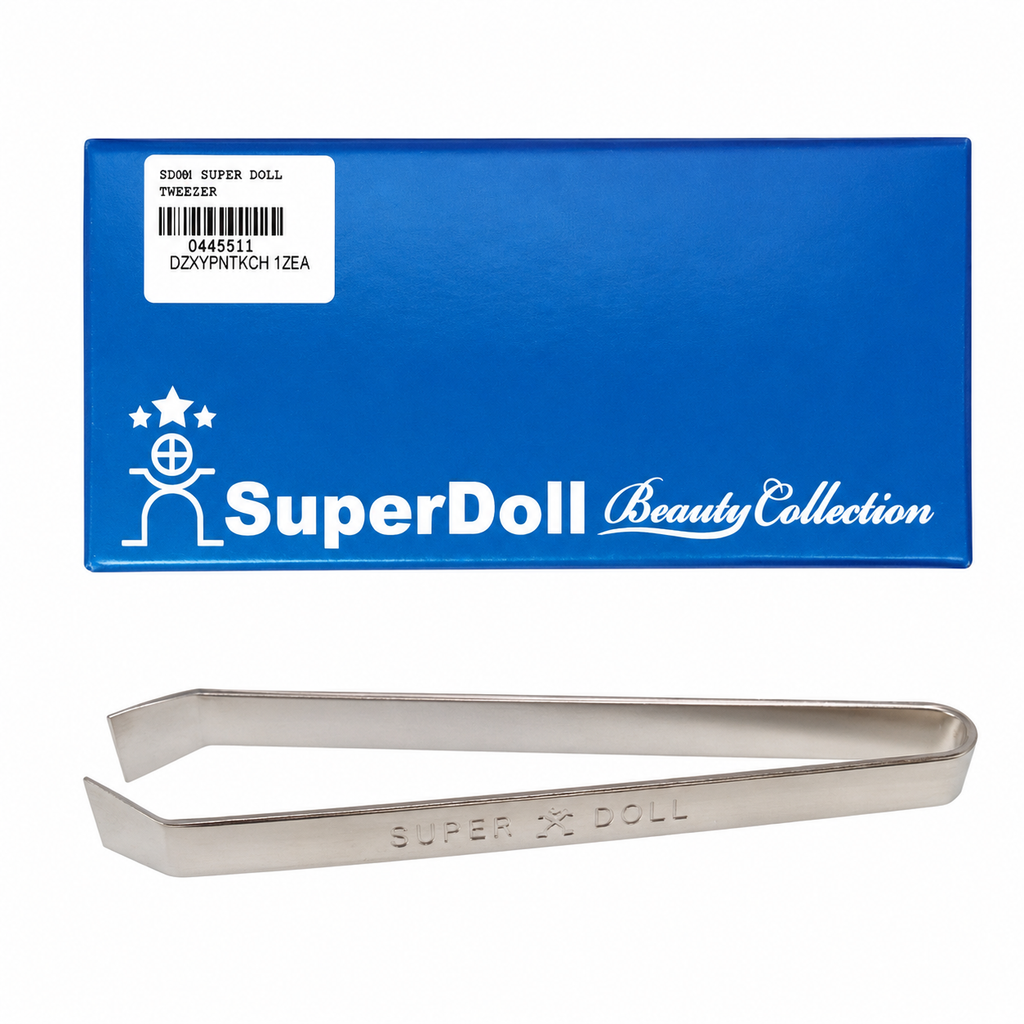 SuperDoll Multipurpose Tweezer V-Shape/ Sepit Janggut 90mm/ 120mm *BLUE*