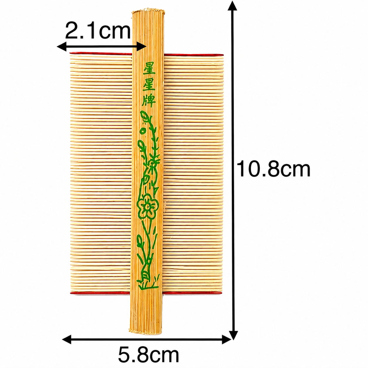 Bamboo Hair Lice Comb Sikat Kutu Plastik Buluh Tak Tajam 密梳 去头皮梳子 去头屑梳子 1's