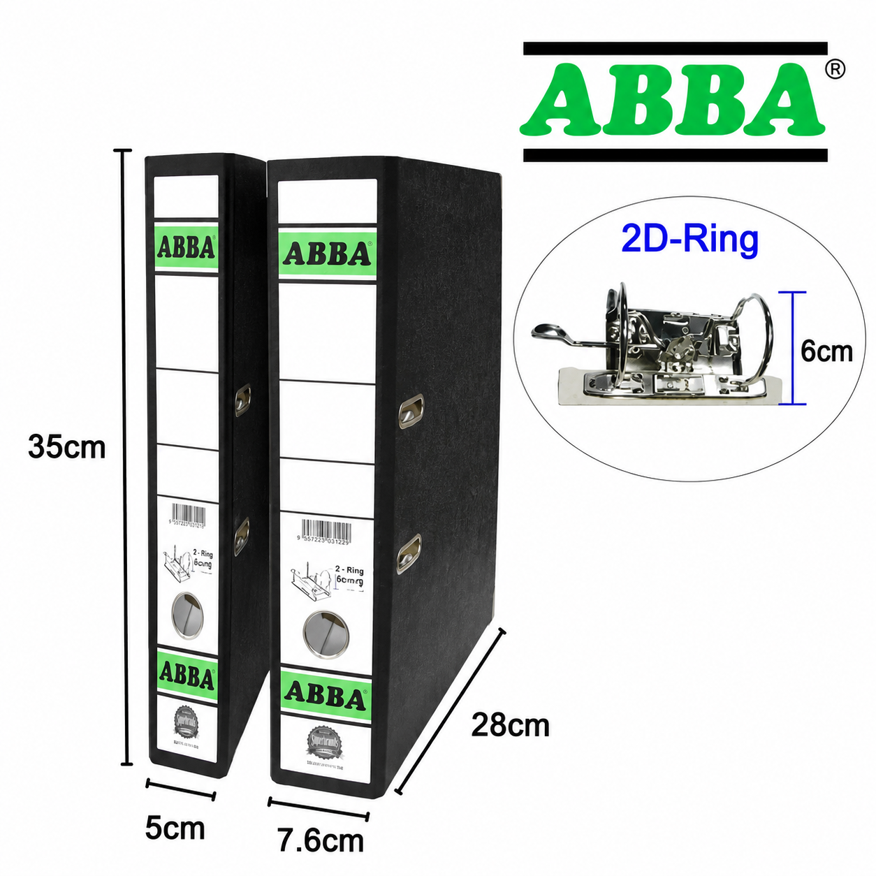 ABBA Silver Lever Arch File 2/ 3inch