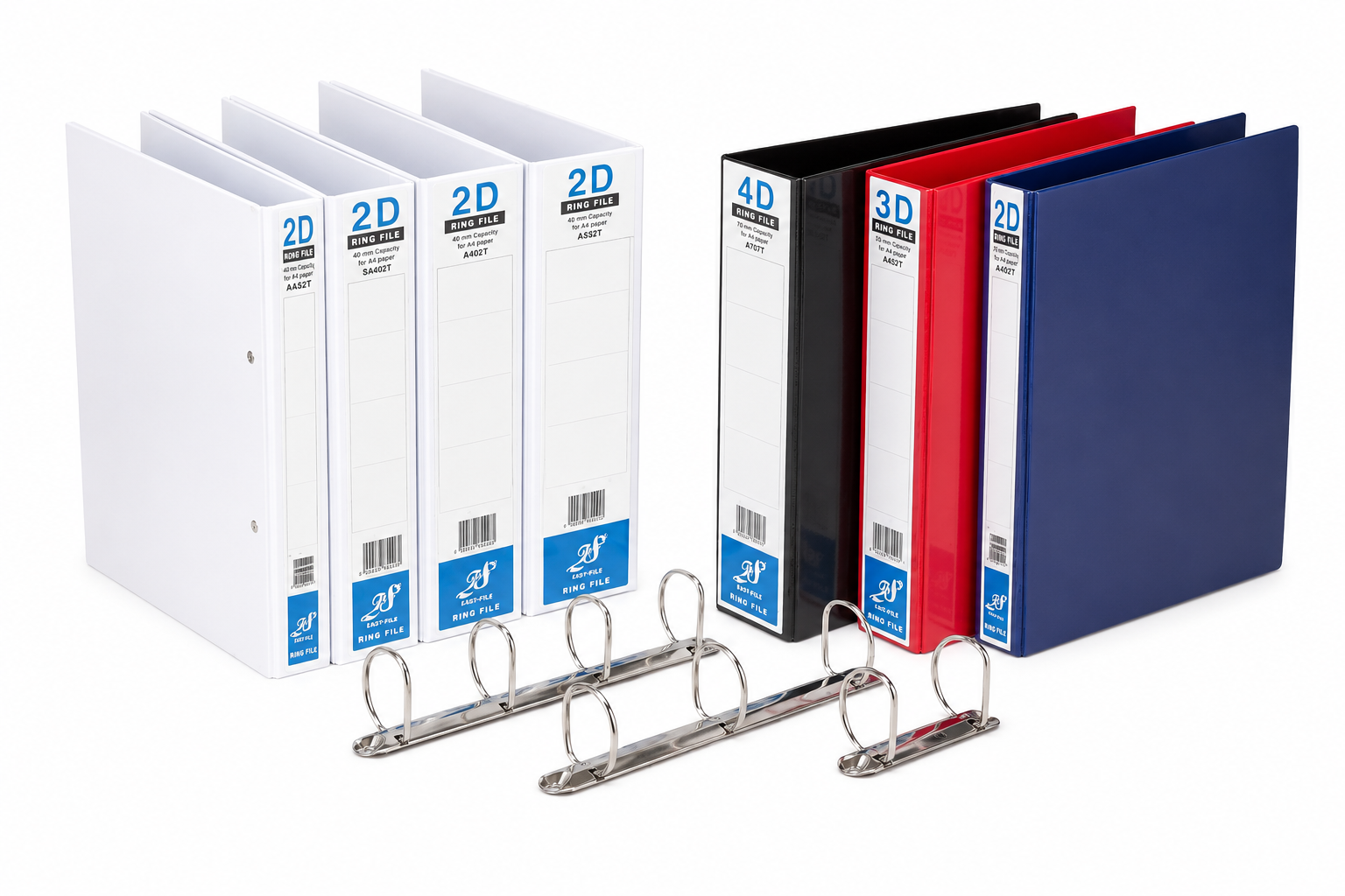 A4 PVC Ring File East File 2D Ring Binder/Fail Cincin PVC/File Filing
