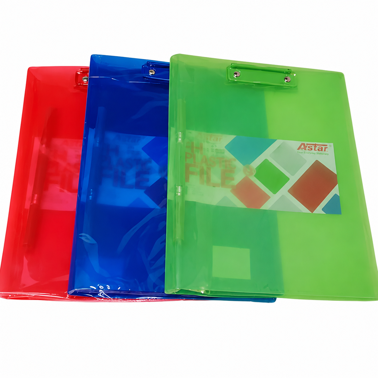 ASTAR A4 PLASTIC FILE WITH CLIP & SPRING/CLIP & SPRING FILE 832-M
