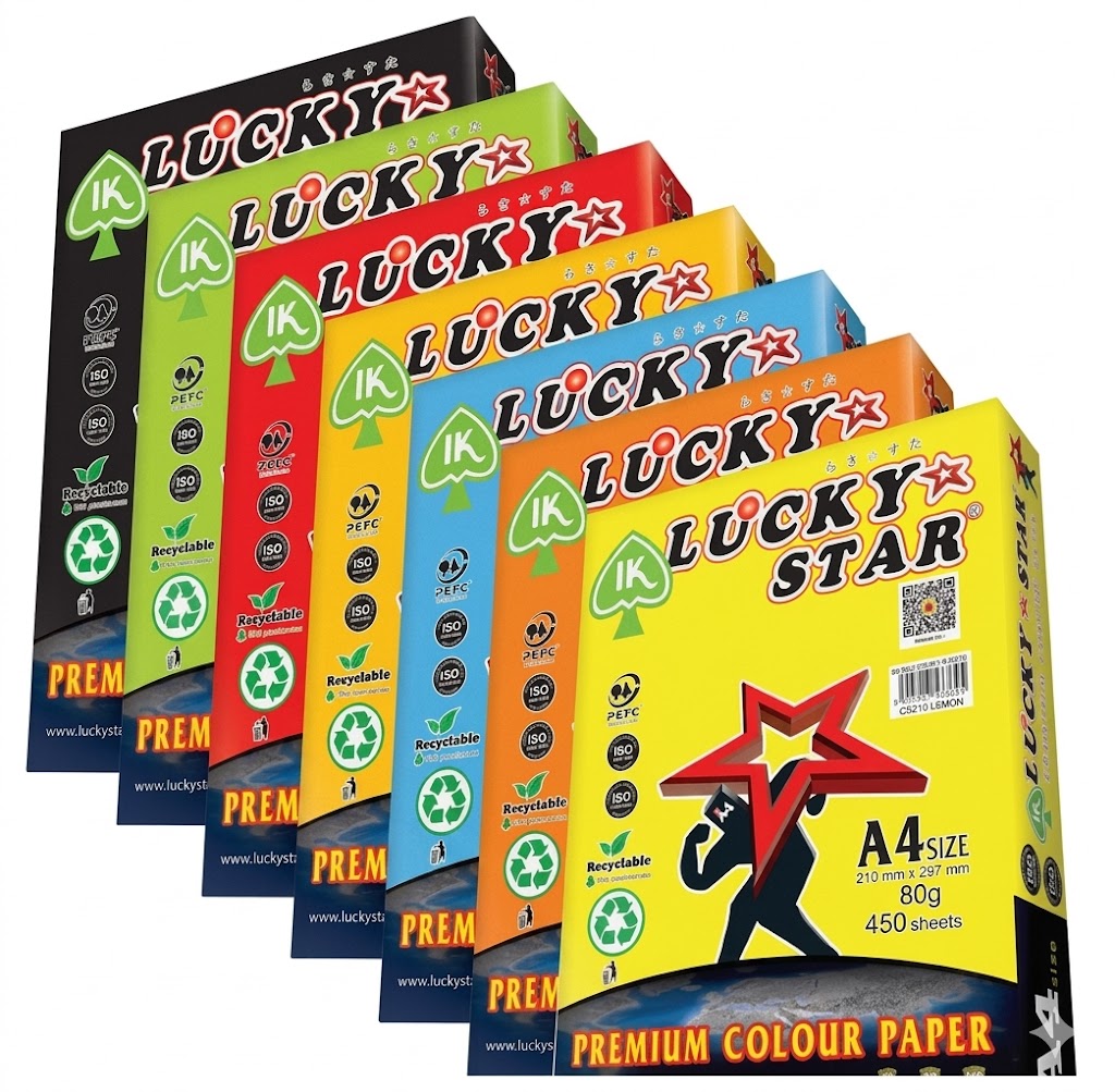 Paper Ace/ Lucky Star A4 Premium Dark Color Paper - 80gsm, 450sheets