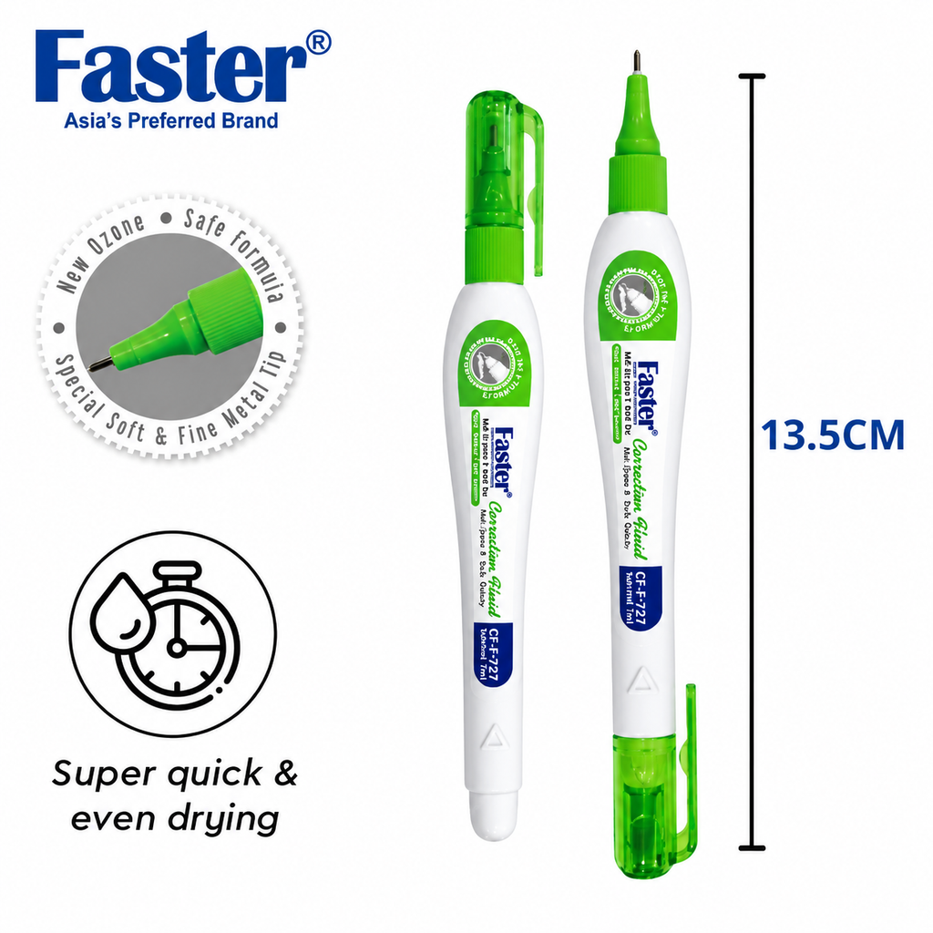 Faster Liquid Paper Student School Office Stationery - 7ml (CFF727)
