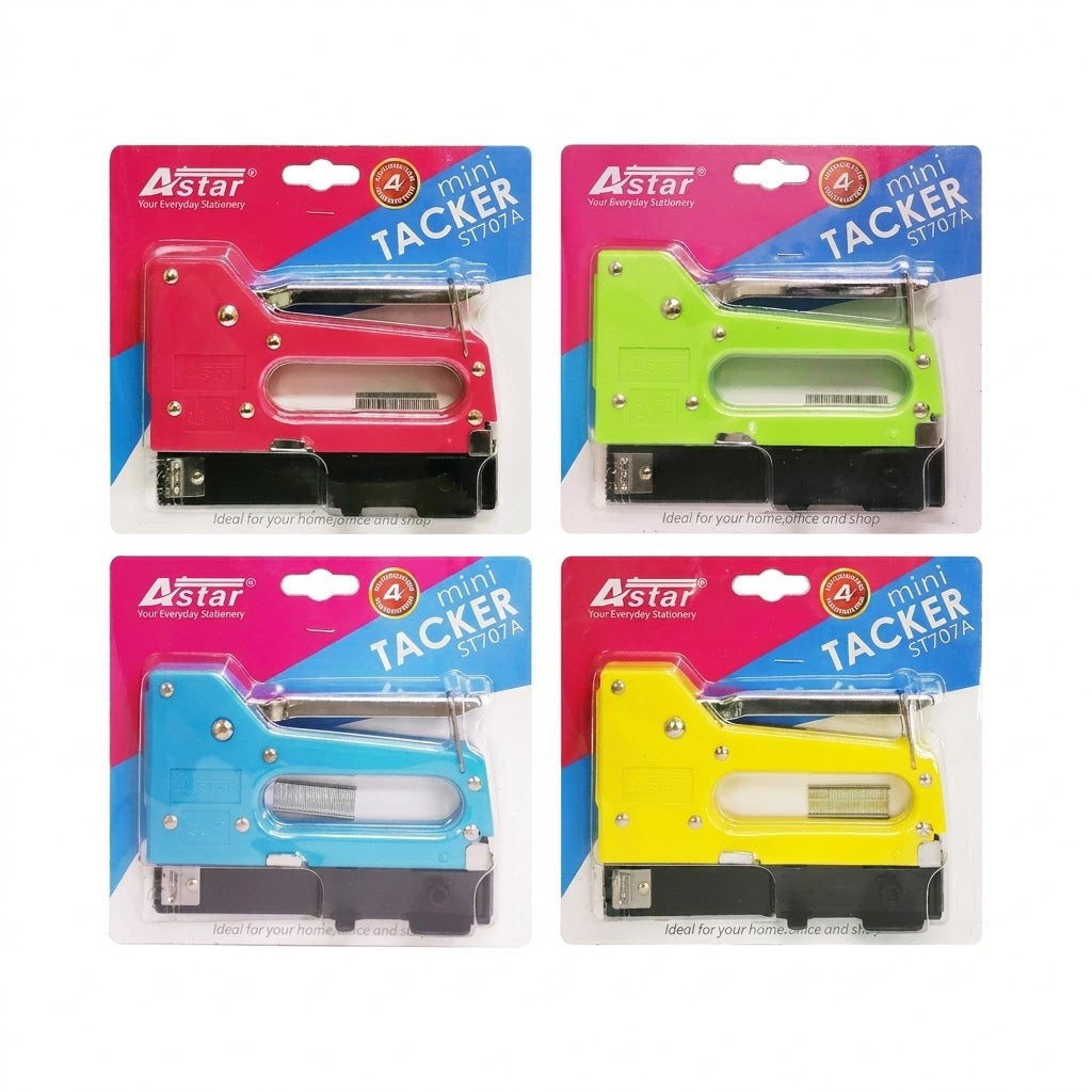 Astar Mini Stapler Gun Tacker (Random Colour) (ST-707A)