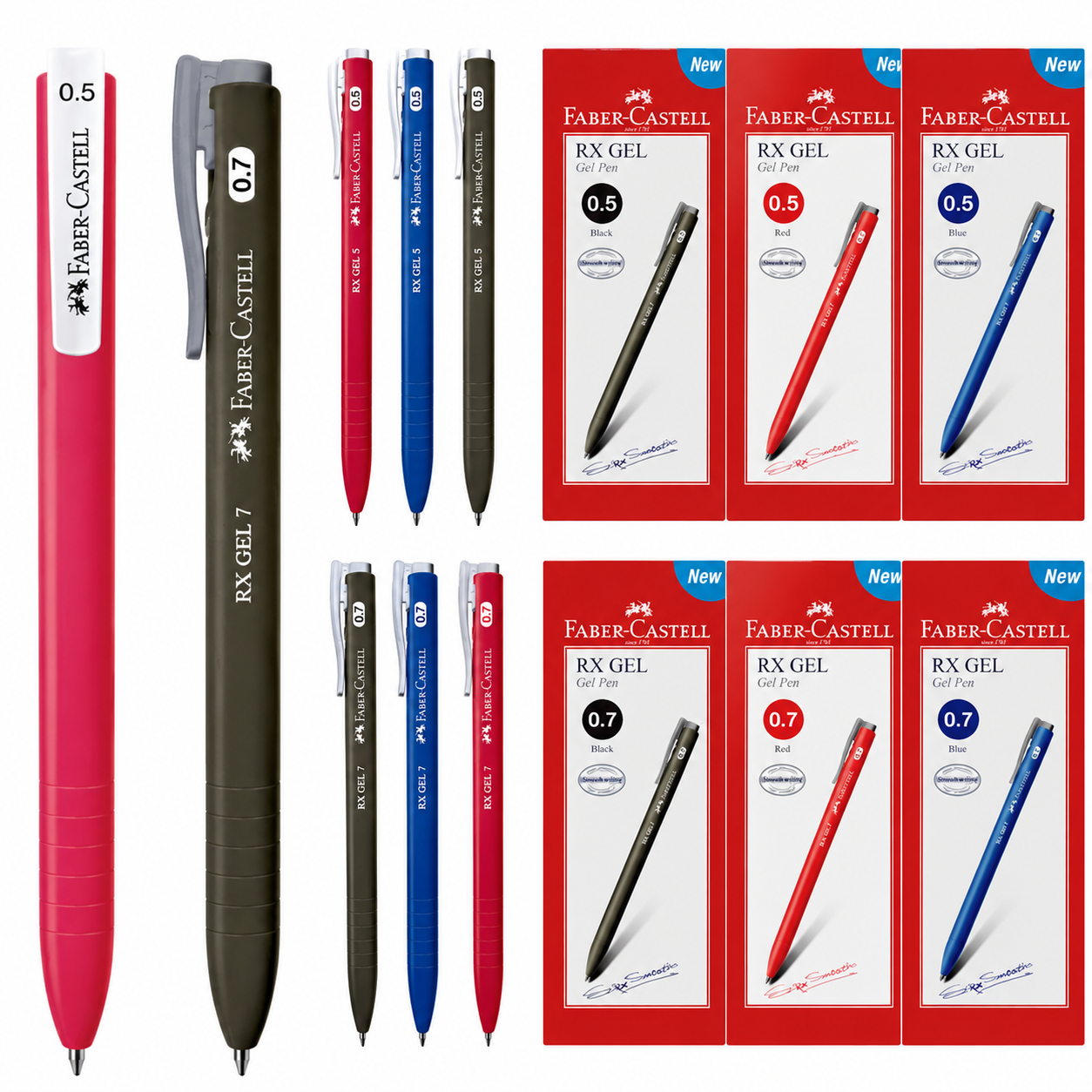Faber-Castell RX Gel Pen 0.5/0.7mm (2499)