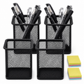 Square Metal Pen Holder/ Office Multifunctional Organizer