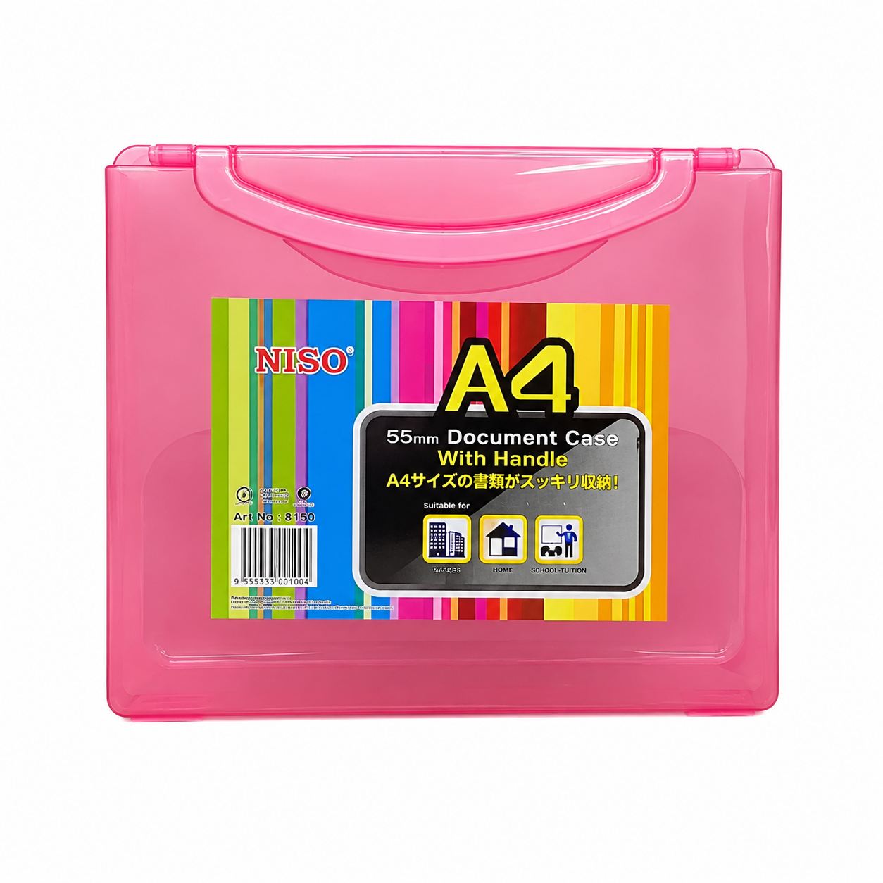 Niso A4 Document Case With Handle /Bekas Plastik A4 With Handle 55mm 8150