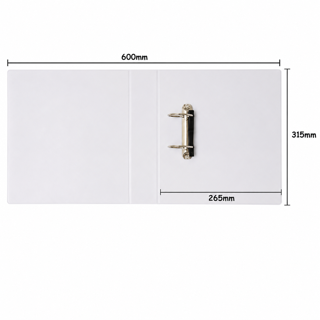 ABBA/EAST FILE F1 PVC 2D Ring File 50mm A4 White