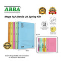 Abba Mega/Uni Manila Flat Spring File 350
